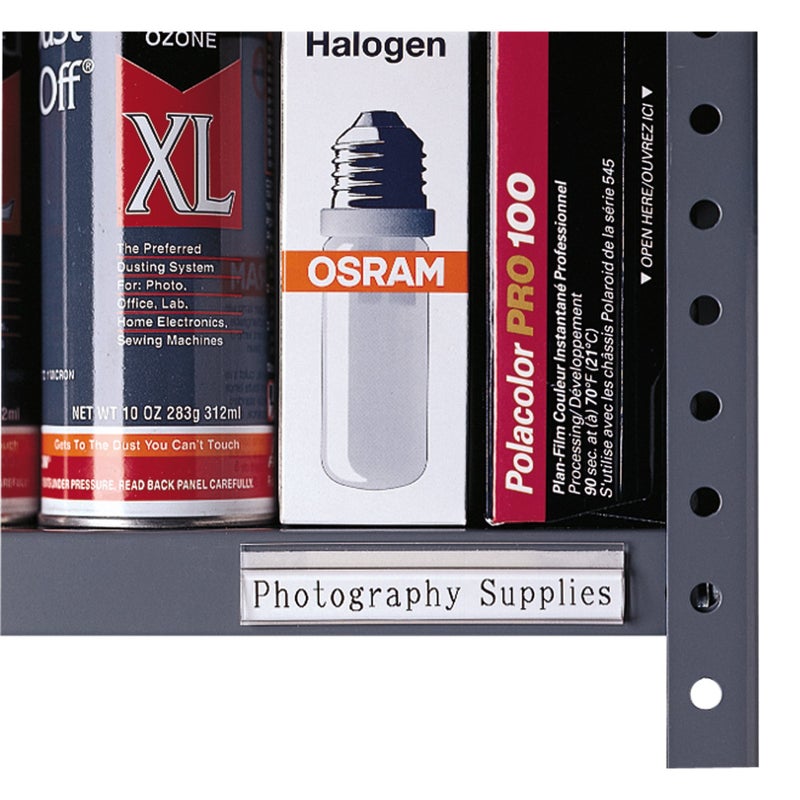 C-Line Self-Adhesive Shelf Labeling Strips, 4 x 7/8 Inches, 10 per Box (87447) - Image 1
